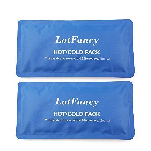 Saco de gel reutilizável LOTT FANCY 2 peças LotFancy - Almofadas térmicas - gel reutilizável, 2 peças