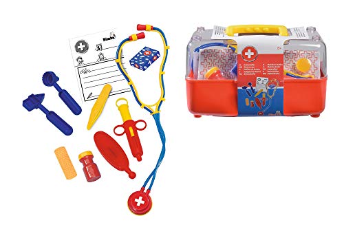 Mala SIMBA TOYS Doctor Bag (Idade Mínima Recomendada: 3 anos) SIMBA - Profissões fingidas e representação de papéis - acessórios médicos, seringa, estetoscópio, termómetro
