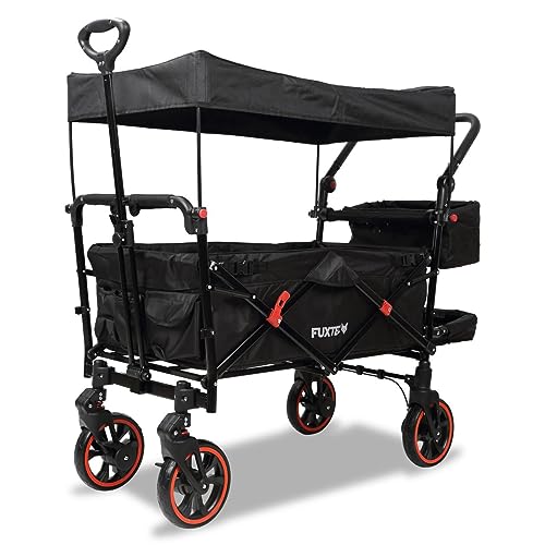 Carrinho Premium com Extensão Interior e Bolsa Traseira FUXTEC FUXTEC - Macacos e empilhadores - extensão, bolsa traseira, 2 em 1, plegável