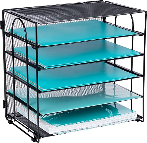 Organizador de Escritório DASHER 5 Níveis (Preto) Dasher Products - Organizadores de mesa - 5 níveis, preto, 20 litros, elegante