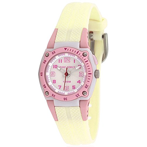Relogio para Mulher LA CASA DE LAS CUENTAS A1071 (Rosa) TIME FORCE - Relógios - resina, elastano, analógico, redondo, branco