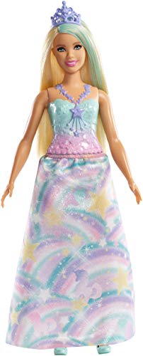 Boneca MATTEL Barbie Dreamtopia Princess (Idade Mínima: 3 anos) Barbie - Bonecas - 3 anos, cabelo castanho, olhos azuis, vestido de neve