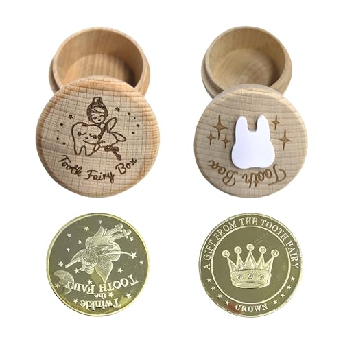 Conjunto de Arquivo e Armazenamento KRYMSON 2 Cajas de Madeira de Hada de Dentes KRYMSON - Caixas de mudança e envio - conjunto, arquivo, armazenamento, krymson, cajas, madeira, hada, dentes