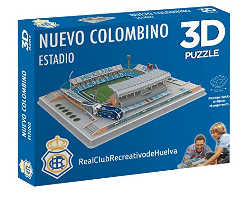 Puzzle 11 FORCE Estádio de Futebol (Idade Mínima Recomendada: 6 anos - 250 Peças) RC Recreativo de Huelva - Quebra-cabeças de encaixar - madeira, 250 peças, estádio de futebol, 6 anos