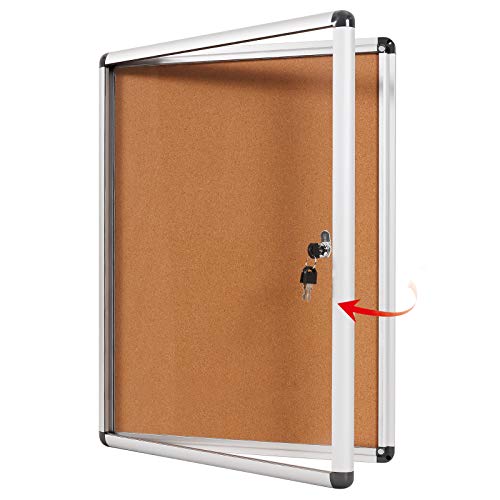 Suporte para Cartazes SWANSEA 2X2X1.8M LENAN - Quadros de avisos - suporte cartazes, tampa metálica, plástico ABS, quadro mensagens, parede/chão