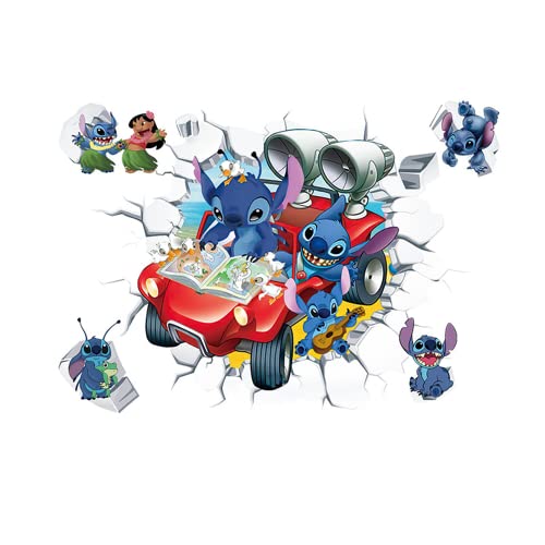 Autocolantes Decorativos DISNEY STITCH (45x30 cm) NvWang - Papel de parede - personagens disney, 45x30 cm, removíveis, decorativos