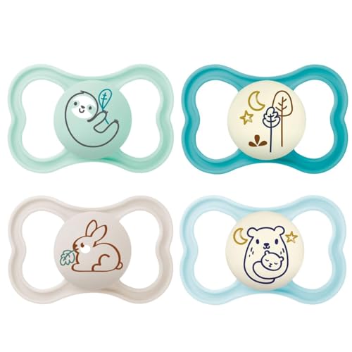 Chupeta MAM Air Night Silicone 0-6M (4 Un) MAM - Chupetas e mordedores - tetinas, silicone, 0-6 meses, caixa de transporte