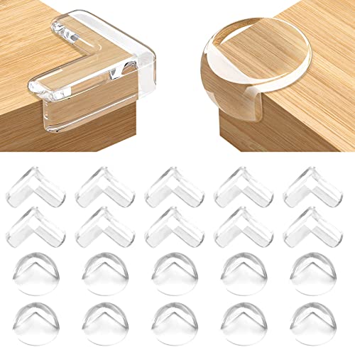 Conjunto de 20 Pontas Protetoras ROMON Transparentes Romon - Travas de segurança para bebê - 20 pontas, transparentes, plástico, proteção