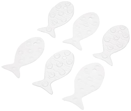 TATAY Pack de 6 adesivos anti-deslizantes para banheira ou chuveiro TATAY - Tapetes de banho - adesivos, antideslizantes, banheira, chuveiro, pvc
