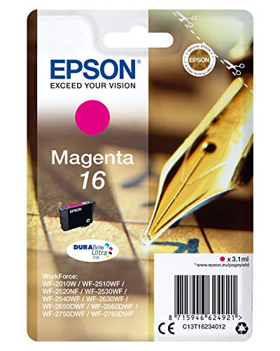 Tinteiro EPSON T1623 Magenta (C13T16234020) Epson - Cartuchos de toner e jato de tinta - magenta, jato de tinta, stylus sx600fw