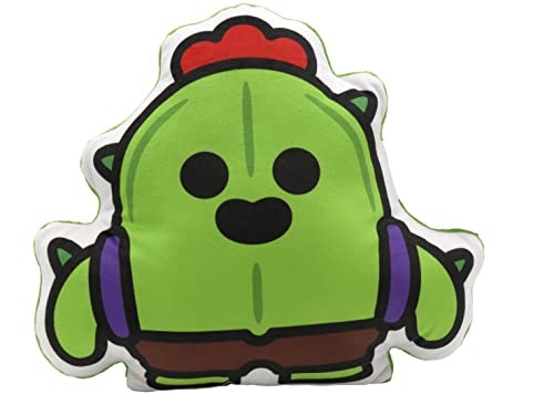Almofada CYP BRAND (Brawl Stars) (Castanho e Branco) CYPBRANDS - Almofadas - brawl stars, castanho, branco