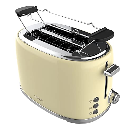 Torradeira Cecotec Toast&Taste 1000 Retro Double Bege Cecotec - Eletrodomésticos de cozinha - 