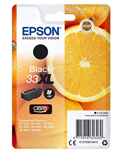 Tinteiro Epson C13T33434010 Preto (C13T33434010) Epson - Cartuchos de toner e jato de tinta - preto, original, wf-3620d, wf-3640dtw, wf-7110dtw