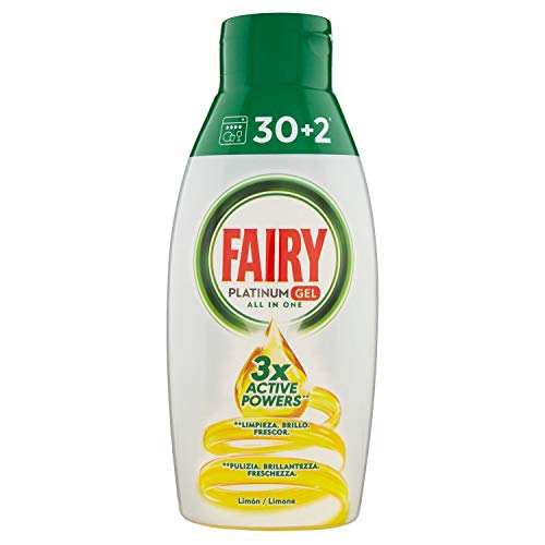 Detergente para Máquina de Lavar Loiça FAIRY Platinum Gel (4x650ml) FAIRY - Detergente e sabão para louça - platinum, gel, 4x650ml