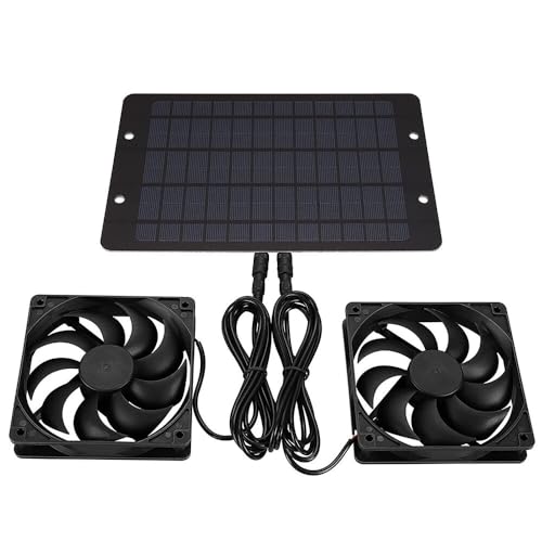 Ventoinha de Sol Hovceh | Preto (Acessório Imagem e Som) HOVCEH - Aquecimento, ventilação e ar condicionado - led, ecológico, solar, preto