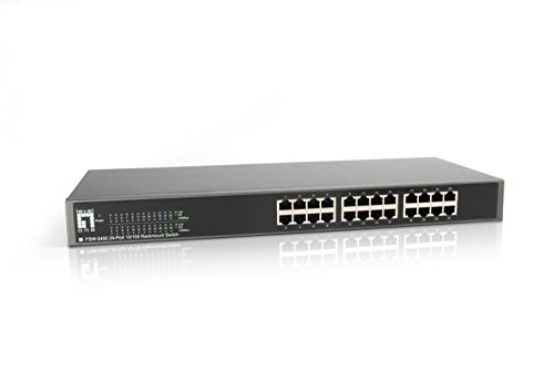 Switch STARTECH.COM FSW2450 10/100Base-TX 1U LevelOne - Concentradores e comutadores - 24 portas, rj-45, 10/100base-tx, 1u