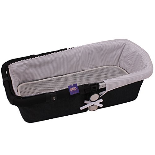 Capa de Velcro para Carrinho TITITNINS Cinza e Branco Tititnins - Móveis para bebês e crianças pequenas - velcro, cinza branco, tecido mil gris, bugaboo
