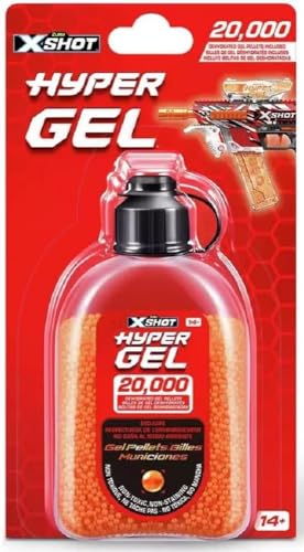 XShot Hyper Gellet Refill 20.000 Pellets (Idade Mínima Recomendada: 8 anos) Zuru - Acessórios de arma de brinquedo e gadget - 20.000 pellets, não tóxico, ecológico, reutilizável