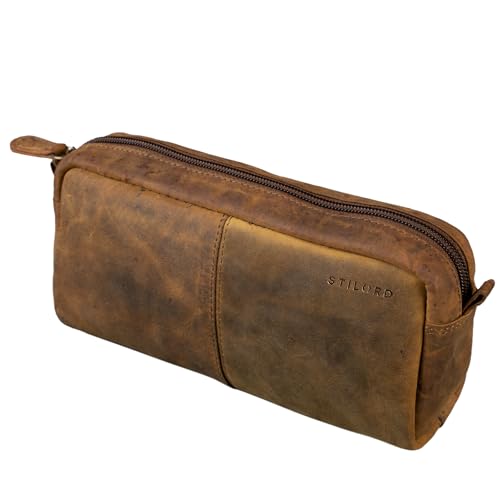 Estojo de Cosméticos Stilord Spencer - Castanho STILORD - Estojos para canetas e lápis - cosmeticos, castanho