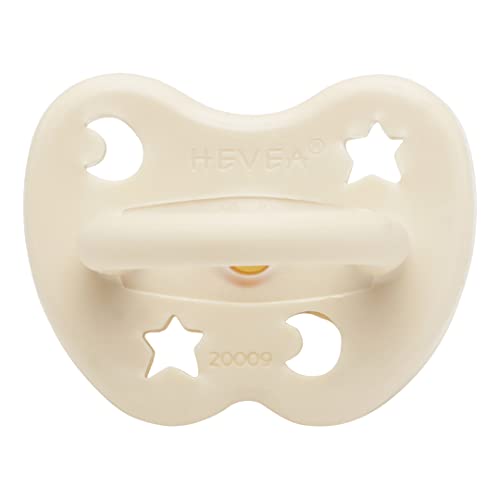 Chupeta Natural HEVEA Redonda (0-6 Meses - Branco) HEVEA - Cuidados com a higiene oral - borracha natural, biodegradável, redondo, suave