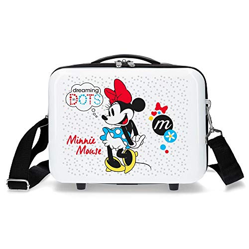 Mala de Beleza DISNEY Enjoy The Day (Branco - 29 x 21 x 10 cm) Disney - Bolsas de cosméticos e toucador - minnie mouse, compartimento interior, alça de pulso