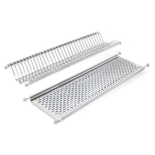 Suporte para Copos, Talheres, Pratos EMUCA 85x86 cm Emuca - Cozinha & sala de jantar - aço inoxidável, preto, prateado, 85x86 cm