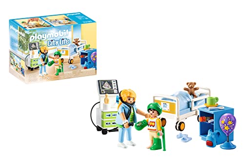 Playmobil City Life 70192 hospital infantil PLAYMOBIL - Conjuntos de brinquedos - hospital infantil, enfermeira, bebé, médico, cama