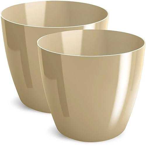 Vaso Decorativo PECZEKO 3D Capuchino (Plástico - 10 x 10 cm) PECZEKO - Vasos e canteiros - decorativo, plástico, 10x10 cm