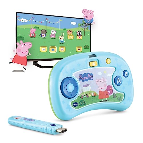 Consola de Jogos VTECH V.Smile TV New Generation Peppa Pig VTech - Eletrônicos falsos - educativo, peppa pig, plug & play, hdmi