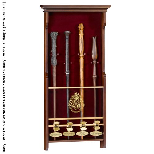 Harry Potter Mural Case for 4 Wands (Figurines et répliques) Noble Collection - Equipamento atlético de uso geral - mural, 4 varas, figurines