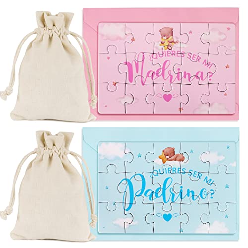 Conjunto de 4 Peças para Padrinho/Madrinha: Quero Ser GEBETTER - Jogos - conjunto, 4 peças, padrinho, madrinha