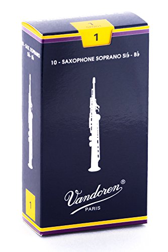 Vandoren Saxophone Soprano Reeds 10 Pack Sr201 VANDOREN - Acessórios para instrumentos de sopro de madeira - vandoren, saxofone soprano, 10 pack