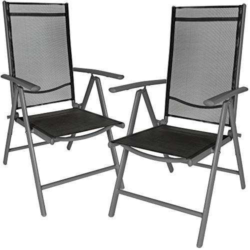 Conjunto de Jardim TECTAKE (Preto - Aço - 53.5x53.5x75 cm) TecTake - Móveis de exterior - preto, aço, 53.5x53.5x75 cm