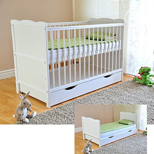 Berço com Gaveta e Toldo 100X60X80 cm (Recondicionado Como Novo) lullaby store - Móveis para bebês e crianças pequenas - 100x60x80 cm, gaveta, toldo, recondicionado