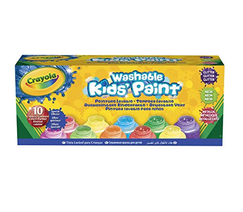 Gouache Lavável CRAYOLA Washable Neon Glitter CRAYOLA - Meios de pintura - gouache lavável, crayola washable neon glitter, pintura lavável com base de água, cores especiais, glitter, neon