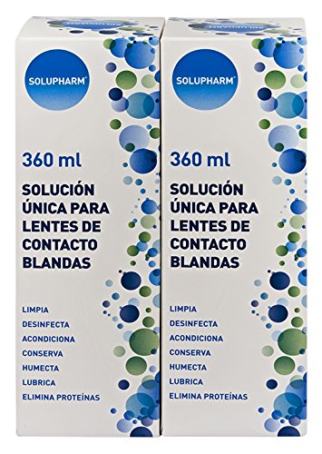 Solução para Lentes de Contato SOLUPHARM Unica (2 x 360 ml) Solupharm - Solução para lentes de contato - lentes, contato, 360 ml