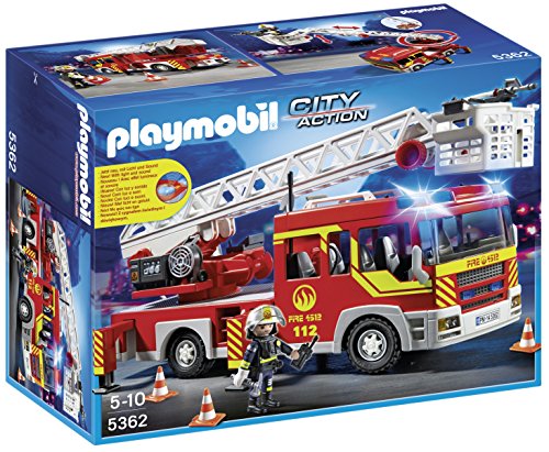 Playmobil City Action 5362 Carro de Bombeiros com Escada (Jogos de Sociedade) PLAYMOBIL - Conjuntos de brinquedos - playmobil, city action, 5362, carro de bombeiros, escada, jogos de sociedade