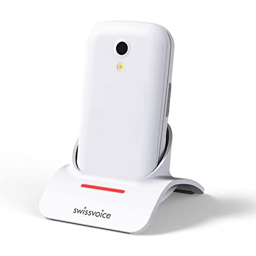 Telemóvel Seniors SWISSVOICE S24 (1.77'' - 2G - Branco) Swissvoice - Telemóveis - 2G, branco, 12 teclas, visor iluminado
