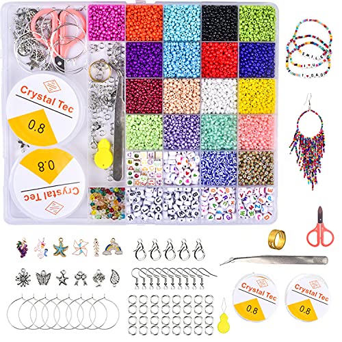 Contas de vidro ACNA (Recondicionado Como Novo) AcnA - Kits de artesanato de brinquedos - vidro, 3mm, pulseras, collares