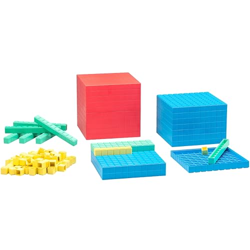 Jogo Educativo JBM TOYS 121 Peças (Idade Mínima: 3) WISSNER - Brinquedos - 121 peças, aritmético decimal, unidades amarelo, decenas verde, centenas azul, milhar rojo