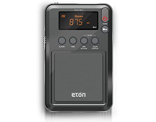 Eton Elite Mini Rádio Portátil com Função Snooze Eton - Áudio - portátil, snooze, am/fm, antena telescópica