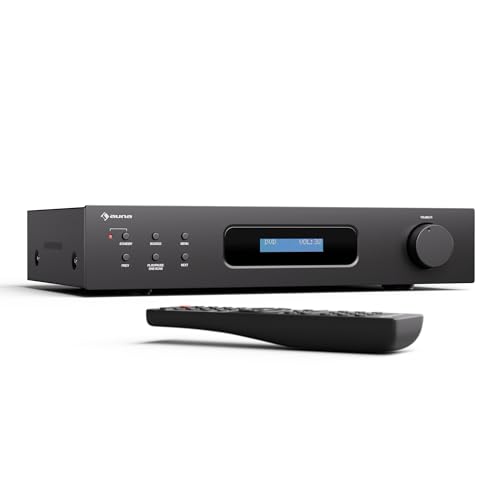 Amplificador Estéreo Auna Hifi com Bluetooth e Controle Remoto AUNA - Áudio - hifi, bluetooth, controle remoto, 2 x 60 w