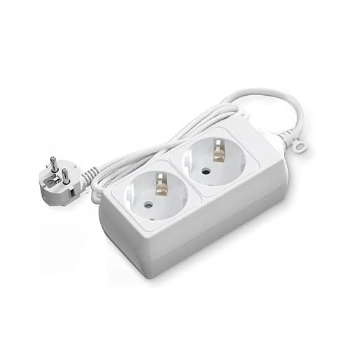 Extensão Elétrica CUC EXPLORER 2 tomadas Branco Prendeluz - Fios e cabos elétricos - extensão elétrica, 2 tomas, interruptor, branco