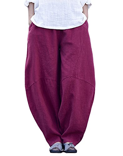 Calças para Mulher HAPPY CHERRY Hc-yoga-01-bordeaux-s Happy Cherry - Roupa - calças, mulher, happy cherry, hc-yoga-01, bordeaux