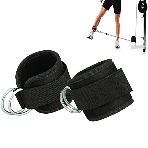 Tornozelos Ajustáveis GROFITNESS com Anéis Dobles em D e Correia para Músculos HemeraPhit - Acessórios para máquinas de levantamento de peso e bancos de exercício - ajustáveis, anéis duplos, correia
