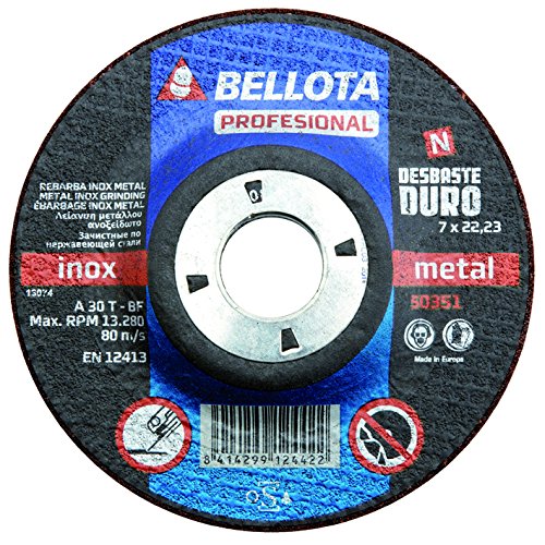 Lixa BELLOTA PROFissional para Metal e Aço - 115 mm - Fina Bellota - Acessórios para ferramentas - metal, aço, 115 mm