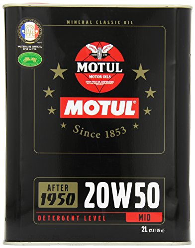 Óleo de Motor MOTUL Classic (20W50 - 2L) MOTUL - Óleo do motor do veículo - 20W50, 2L, sintético, clássico