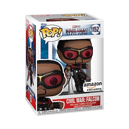 Figura FUNKO Pop! Marvel: Civil War - Falcon Funko - Bonecos de ação e brinquedo - figura, funko pop, marvel, civil war, falcon