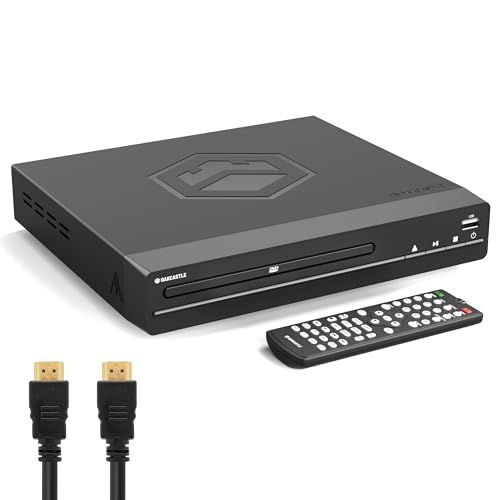 Reprodutor de DVD OAKCASTLE DVD100 (Preto) Majority - Áudio - preto, 1080p, usb