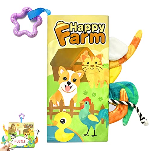 Livro para Bebé Happy Farm 3D | 30 x 40 cm - Branco ZWZNBL - Brinquedos - livro, bebé, happy farm 3d, 30 x 40 cm, branco
